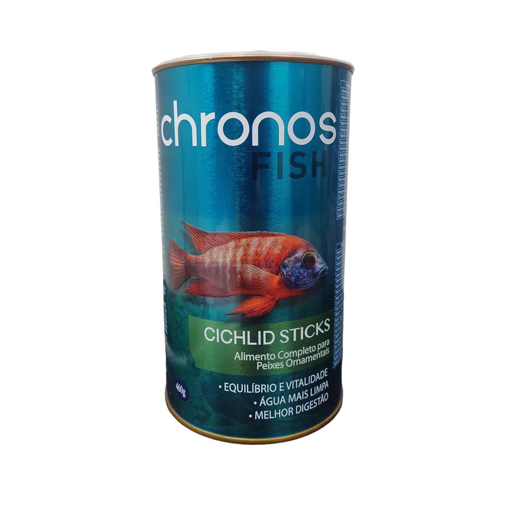 Ração Chronos Fish Cichlid Sticks 460g Peixe Ciclideo