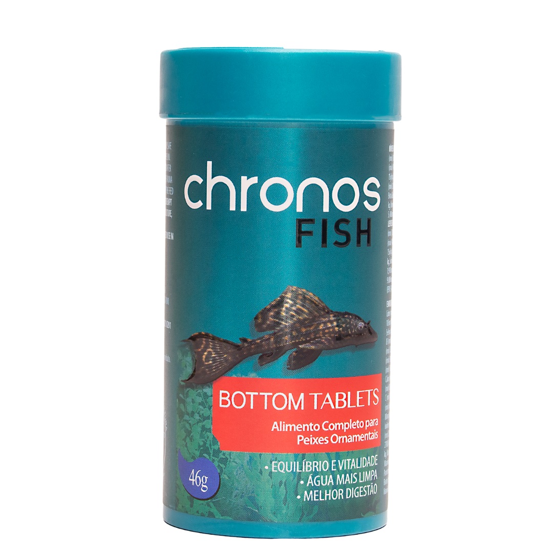 Ração Chronos Fish Bottom Tablets 46g para Peixes de Fundo