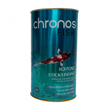 Ração Chronos Fish Koi Pond Sticks Infant 450g Carpas e Kinguios Polinutri