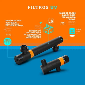 Filtro Uv Quartzo Compacta Cubos 60w - 50 milímetros