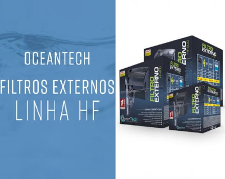 Filtro Externo Oceantech HF-400 Aquário até 90L Vazão 450L/H
