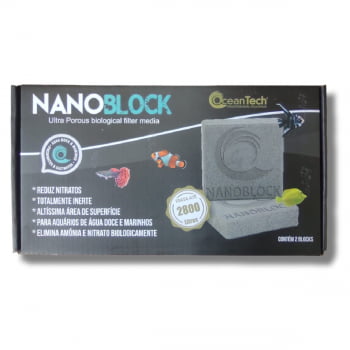 Mídia Cerâmica Biologica Nanoblock Oceantech Trata até 2800L