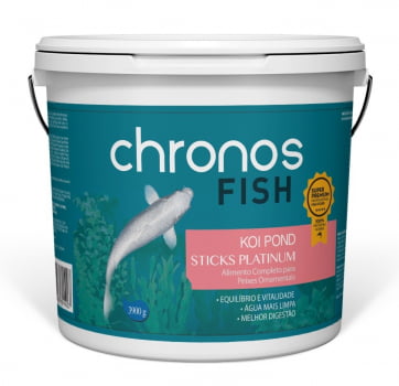 Ração Chronos Fish Koi Pond Sticks Platinum 3900g Polinutri
