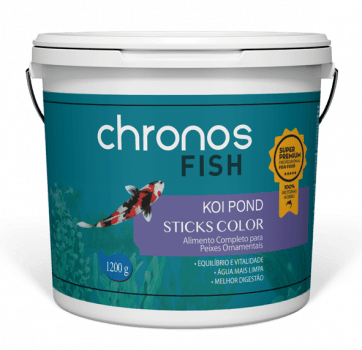 Ração Chronos Fish Koi Pond Sticks Color 1200g Polinutri