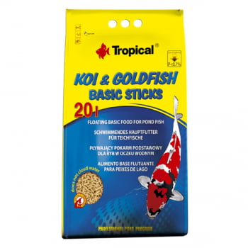 Ração Tropical Koi & Goldfish Basic Sticks 1,6kg Carpas