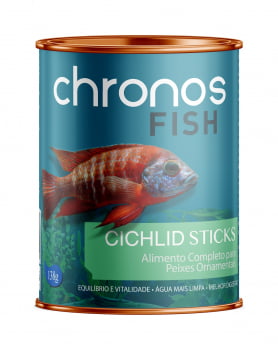 Ração Chronos Fish Cichlid Sticks 138g Peixe Ciclideo