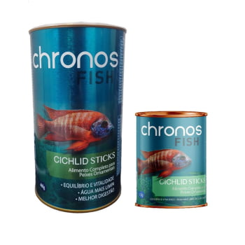 Ração Chronos Fish Cichlid Sticks 460g Peixe Ciclideo