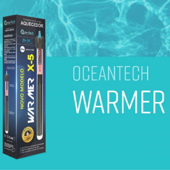 Aquecedor Termostato Oceantech 100W Aquários 100 à 200L